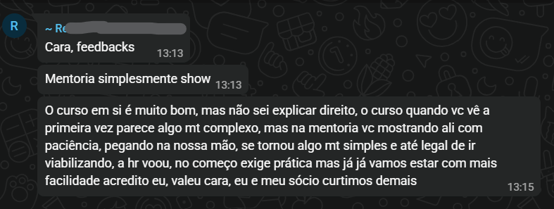 Depoimento de seller