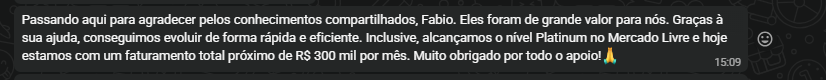Depoimento de seller