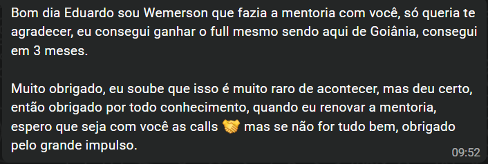 Depoimento de seller