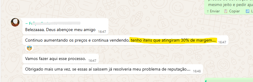Depoimento de seller